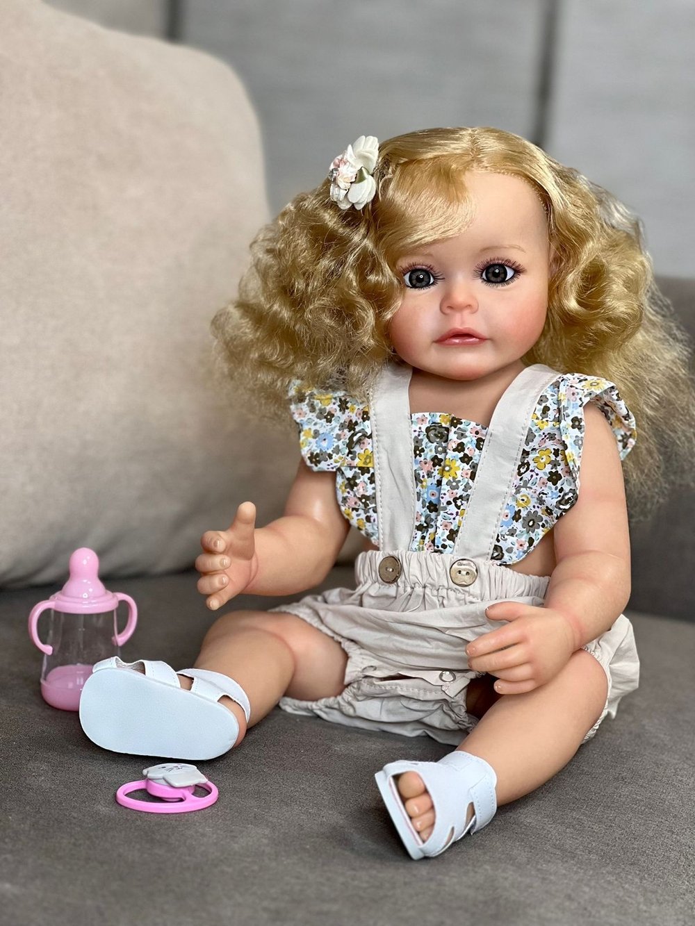 Кукла Реборн виниловая 55см в пакете (FA-001FVA)