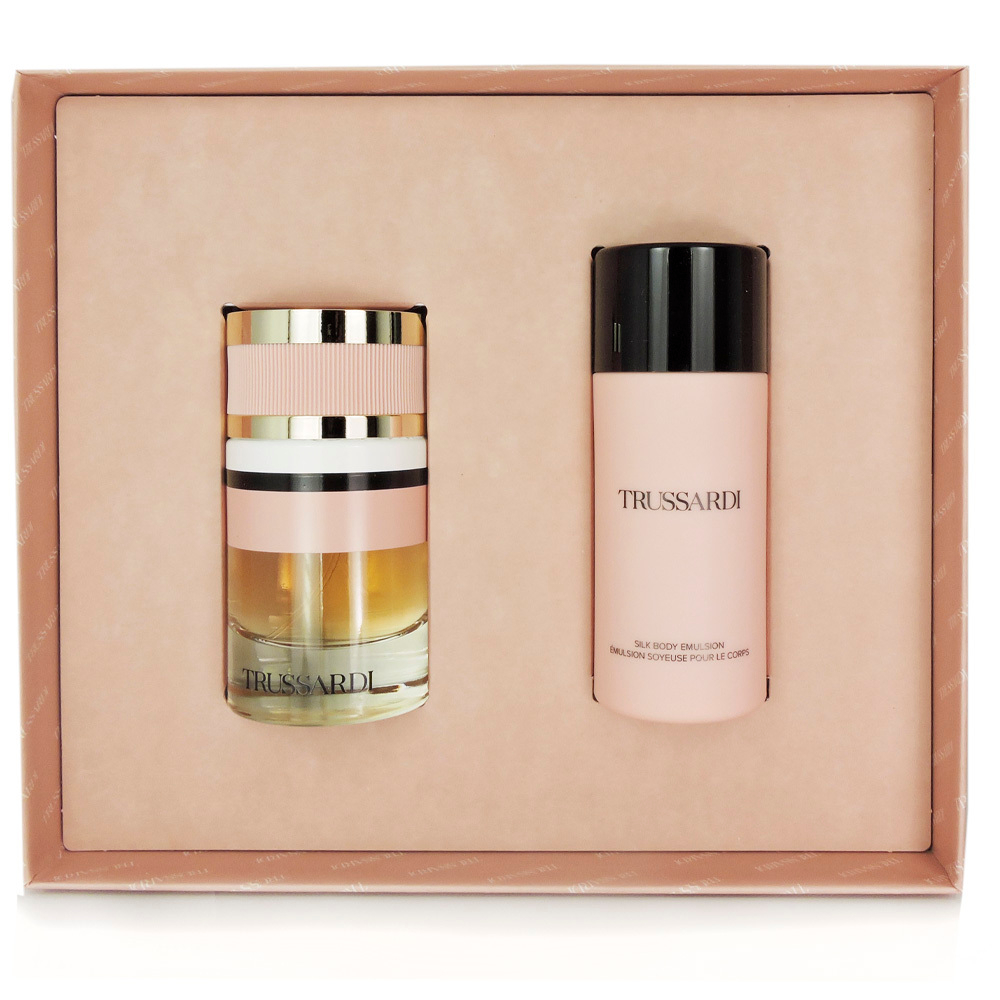 Trussardi Trussardi w set(edp 60 + silk body emulsion 125) — парфюмерный подарочный набор для женщин. Купить в интернет-магазине Parfum.cash