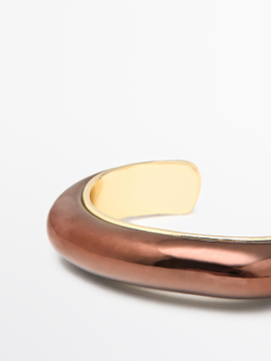 Massimo Dutti Спиралевидный браслет, бронзовый