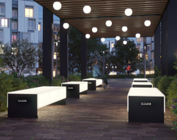 Скамейка Square 1 с подсветкой
