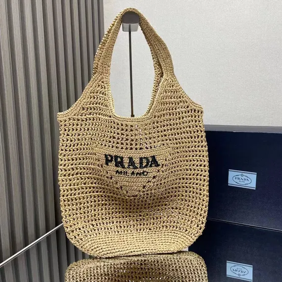 Женская сумка-тоут PRADA RAFFIA