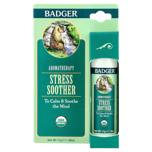 Badger, ароматерапия, средство для снятия стресса, мандарин и розмарин, 17 г (0,60 унции)