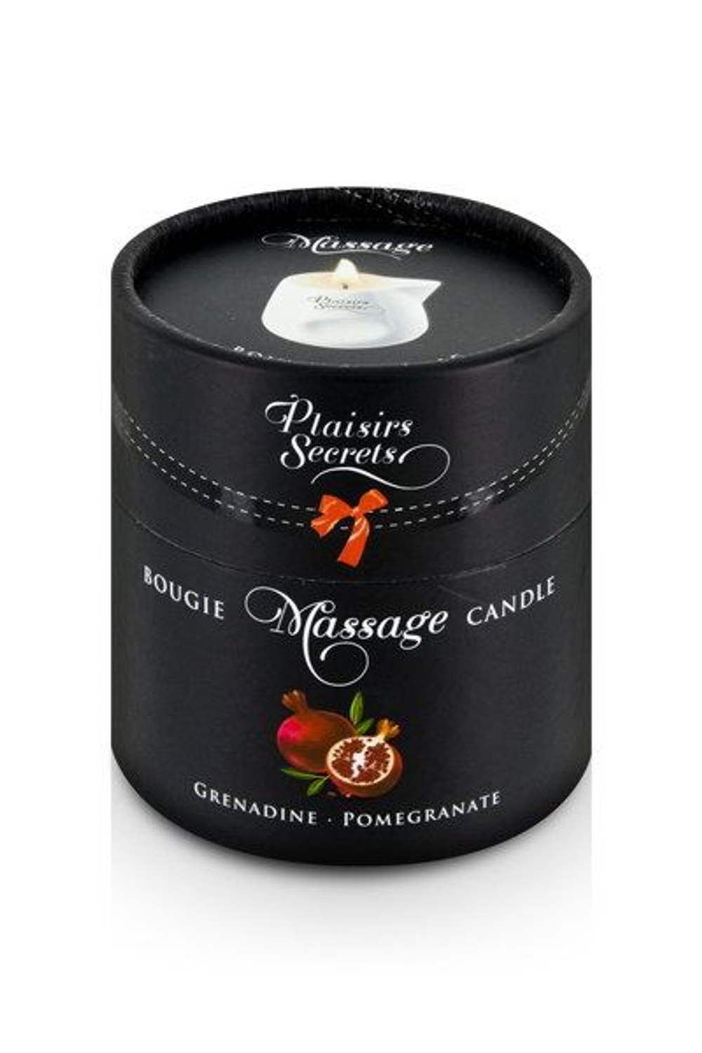Массажная свеча с ароматом граната Bougie de Massage Gourmande Grenadine - 80 мл.
