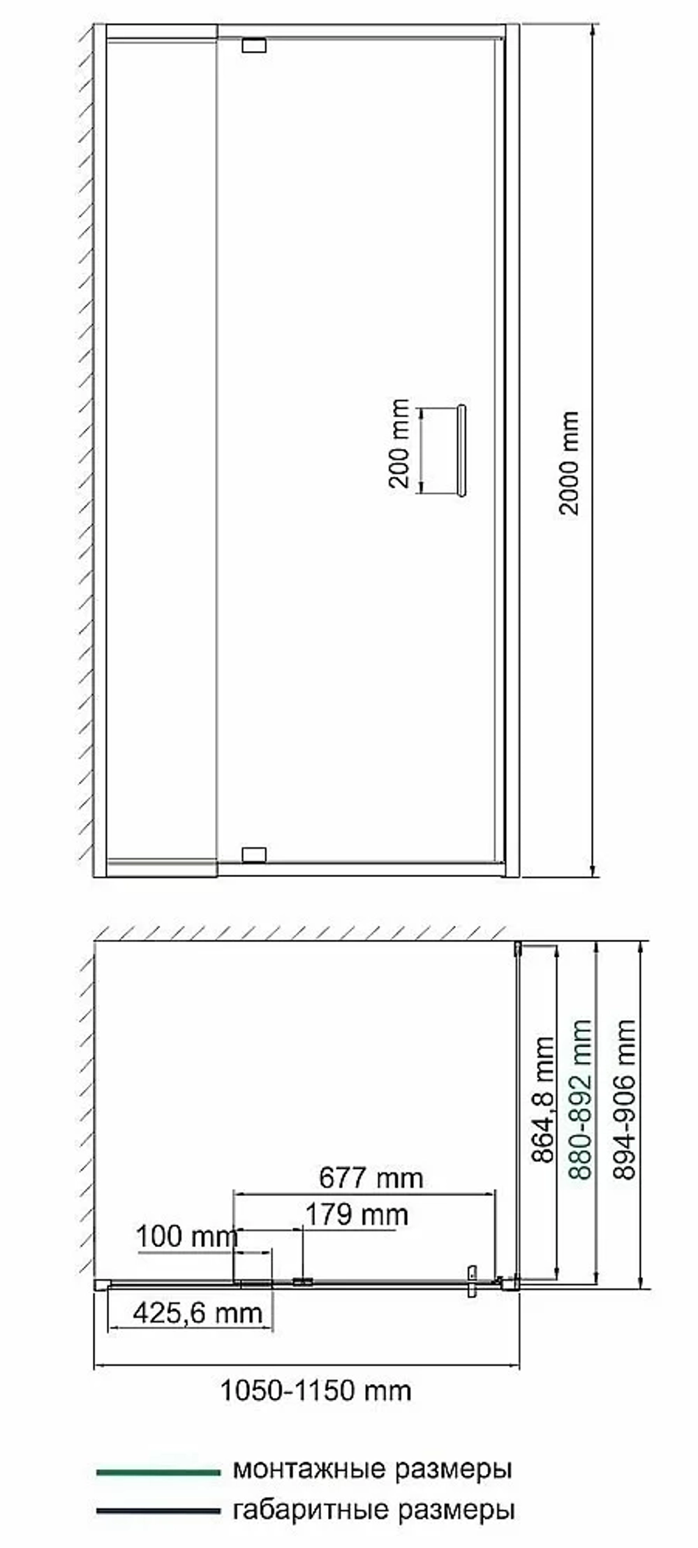 Душевой уголок WasserKRAFT Berkel 48P15 110x90