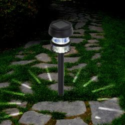 USL-C-095-PT380 HALO Cветильник садовый на солнечной батарее. 1 светодиод. Белый свет. 1xАА Ni-Mh аккумулятор в-к. IP44. TM Uniel