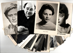 №91 Открытки Артисты и актёры СССР 1960–1970-е г. 25 штук. Чёрно-белые, чистые, без повторов