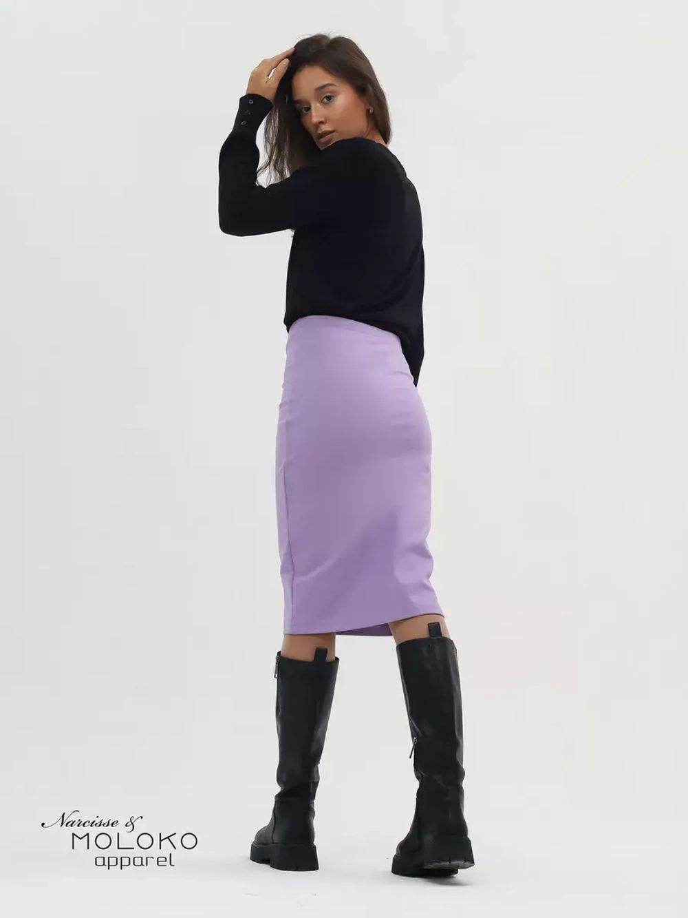 Юбка для беременных миди