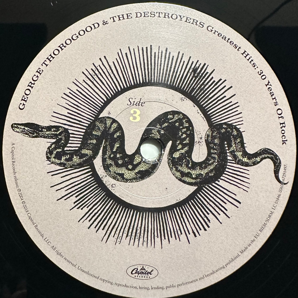 George Thorogood & The Destroyers - Greatest Hits: 30 Years Of Rock 2LP (Европа 2018г.)