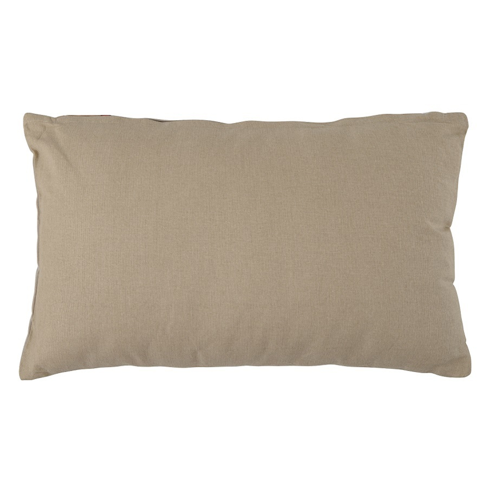 Подушка декоративная из хлопка бежевого цвета с авторским принтом из коллекции freak fruit, 30х50 см