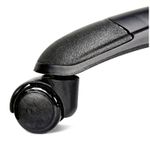 Кресло игровое Helmi HL-S03 "Drift", экокожа черная, вставка ткань серая