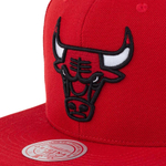 Баскетбольная кепка Mitchell&Ness NBA Team Ground 2.0 Snapback Chicago Bulls Cap Red
