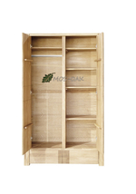 Шкаф для одежды из массива дуба Аликанте двухдверный