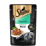 Ломтики в желе кролик, 75г влажный корм для кошек Sheba