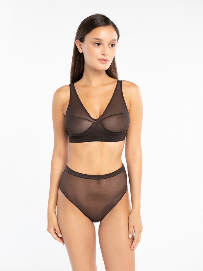 Бюстгальтер ALINA Downtown (шоколад)