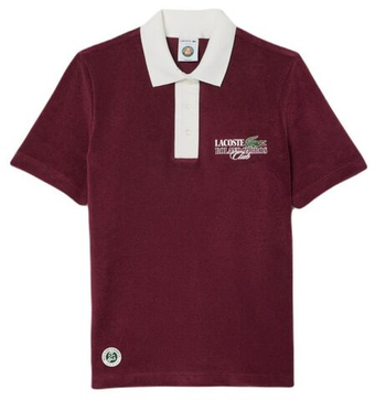 Женское поло Lacoste Roland Garros Edition Terry Knit Tennis Polo Shirt - красный