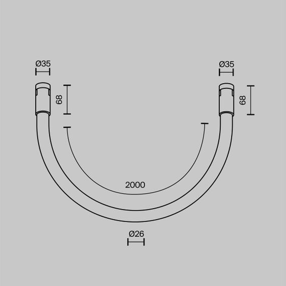 Трековый светильник Maytoni Technical TR154-1-27W4K-B