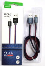 Кабель APPACS AP03183m, microUSB, 5V/2.4A, 1 метр
