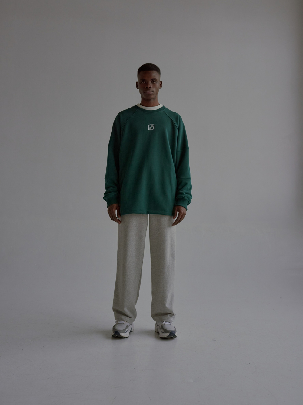 Wide Sweatpants LOGO Melange