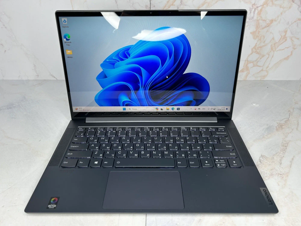 Ноутбук Lenovo Yoga Slim 7-14IIL05. CPU: i7-1065G7, RAM: 16Gb, SSD: 1024Gb, GPU: Intel Iris Plus, OS: Win 11, LCD: 14"/1920x1080 пикс., Состояние: B1