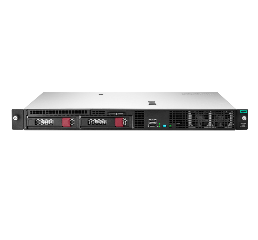 Стоечный сервер - HP Enterprise ProLiant DL20 Gen10 Plus, 1U, 2x 3.5“, 1x Xeon[E-2314] 4 Cores, 8Gb, P44112-B21