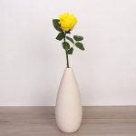 Цветок искусственный «Natur» 50см Роза желтая