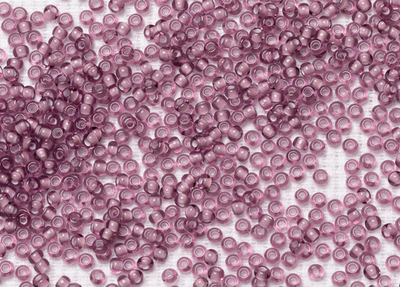 Бисер 8/0 PRECIOSA, 50г, прозрачный сиреневый, белая линия внутри