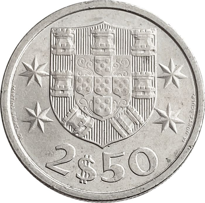 2,5 эскудо 1963-1985 Португалия