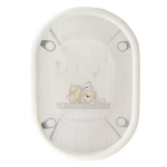 Манеж детский "Овал" коллекция Мишки (серый)