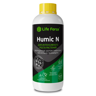 Жидкое удобрение с гуминовыми кислотами и азотом Life Force Humic N