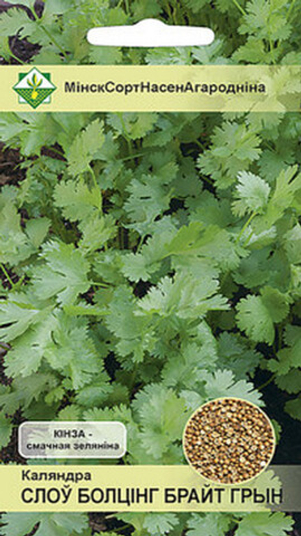 Кориандр посевной "Слоу болтинг брайт грин" 2г, Италия.