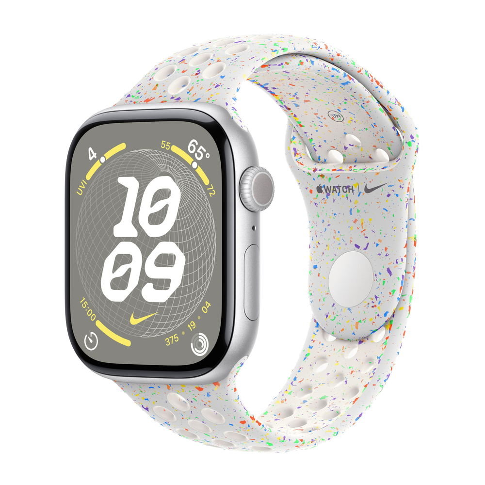 Apple Watch 10 42mm Silver Aluminum Case with Pure Platinum Nike Sport Band M/L