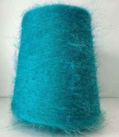 CIGNO - Ilaria Calenzano; 50% кидмохер, 30% нейлон, 20% меринос; 1000м/100гр; col. 005033, цвет: бирюзовый