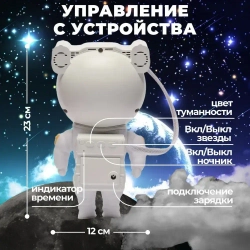 Проектор звездного неба космонавт ночник-проектор
