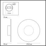 6628/9WL ODL Светильник LED 9Вт 3000К 220В IP20 MIDCENT