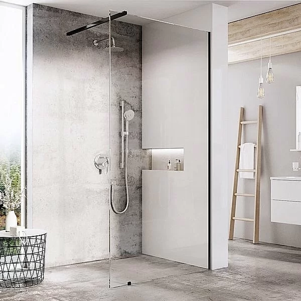 Душевое ограждение Ravak WALK-IN WALL ST 120/W SET-900 Wall стекло прозрачное/профиль черный