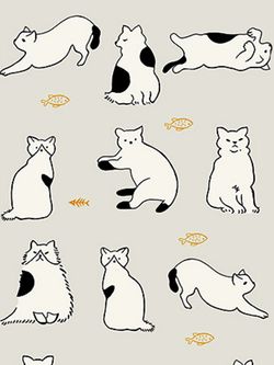 Простынь Сказка "Котики на сером" 200х215 см, перкаль