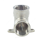 Угольник латунь никель установочный Ду 15 (1/2") 2 отверстия ВР/ВР SantechSystems