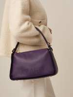 Сумка кожаная на плечо Azaro 30790 фиолетовый