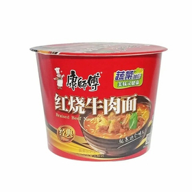 Лапша Kangshifu в стакане со говядины (не острая), 64г.