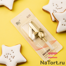 Свечи для торта, цифра 4 (золото, 5 см)