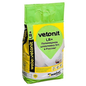 Шпатлевка полимерная Weber-Vetonit LR+ белый 5 кг