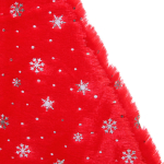 Колпак новогодний «Снежинки», красный