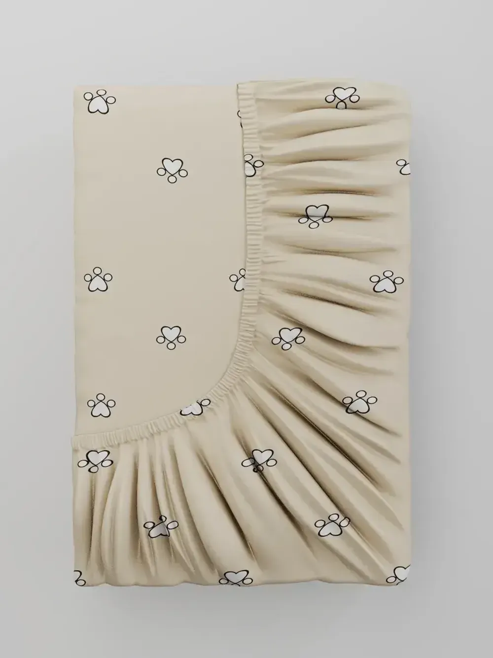 Простынь на резинке "КОТИКИ (компаньон)" 140х200 см Сказка сатин