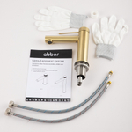 Смеситель ABBER Emotion 316 AF8810BG для раковины, брашированное золото