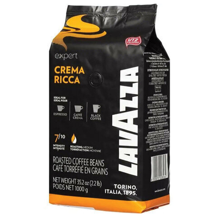 Кофе в зернах LAVAZZA «Crema Ricca Expert» 1 кг, ИТАЛИЯ