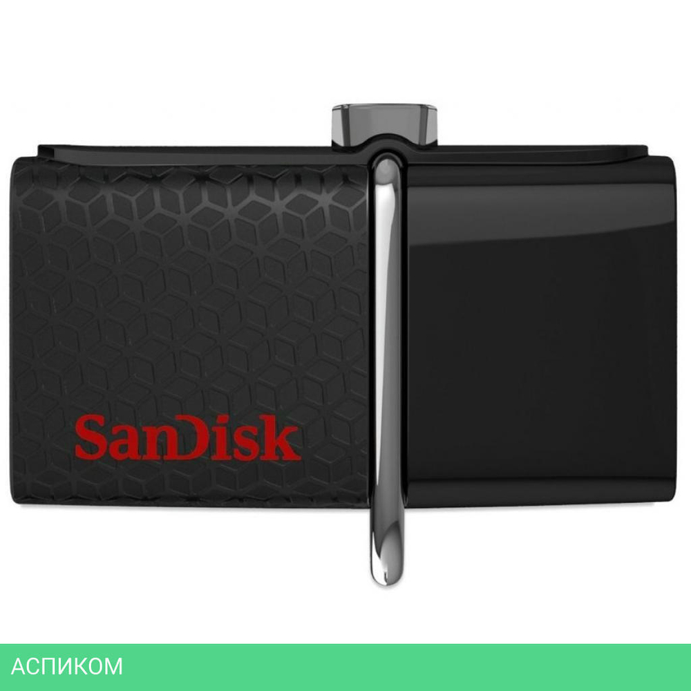 USB Flash-накопитель SanDisk Ultra Dual Drive M3.0 128GB черный/серый (SDDD3-128G-G46)