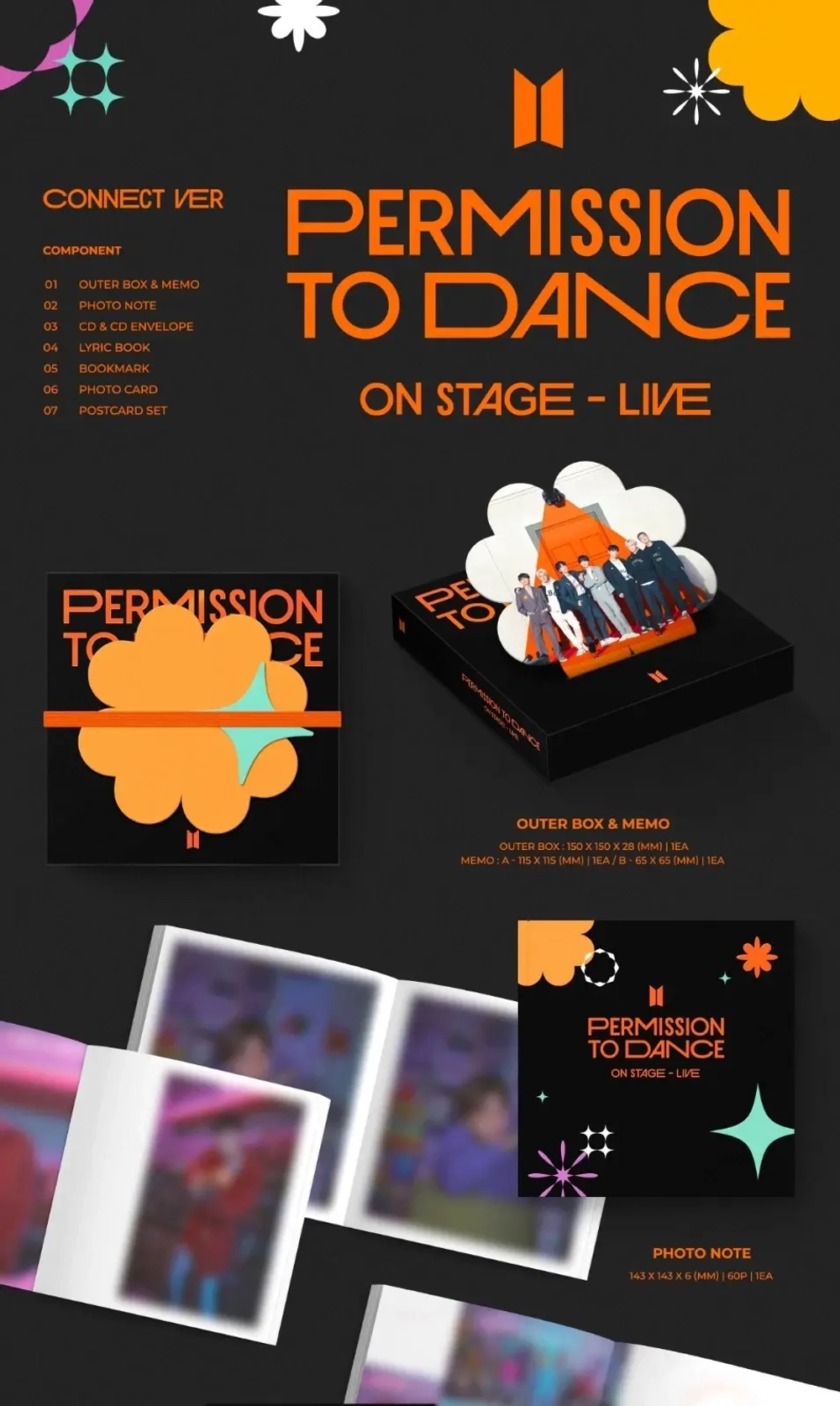 Комплект альбомов BTS - Permission to Dance On Stage - Seoul Digital Code + LIVE (2 версии)