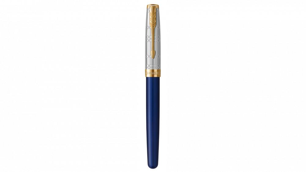 Перьевая ручка &laquo;Parker Sonnet QUEEN’S &laquo;Platinum jubilee 2022 18K&raquo;, цвет чернил black и Blue, перо: F (тонкое), в подарочной упаковке