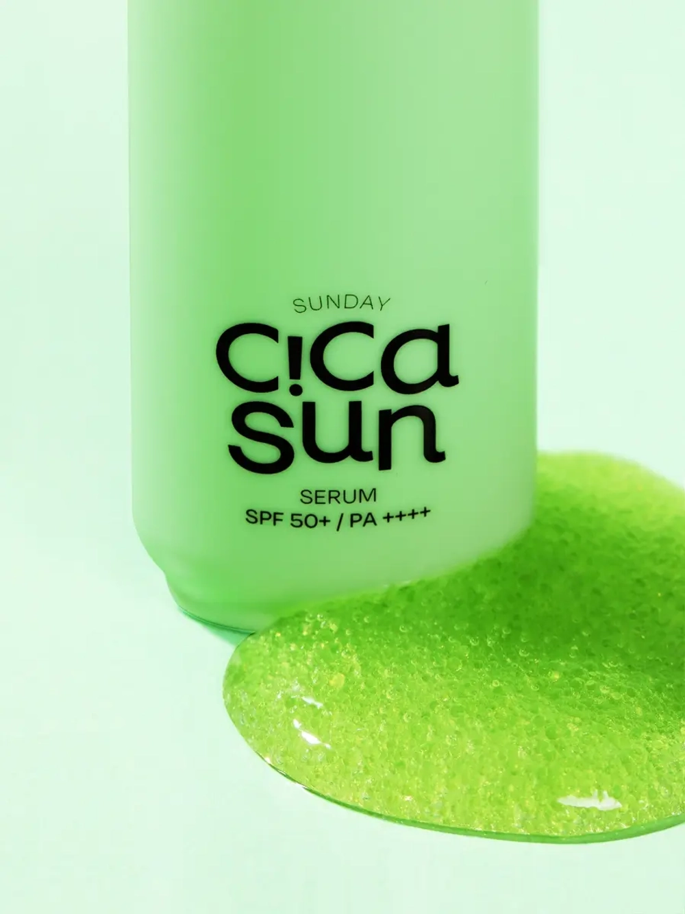 Edit.B Успокаивающая солнцезащитная сыворотка с экстрактом центеллы азиатской SPF50 Sunday Cica Sun Serum 55 мл