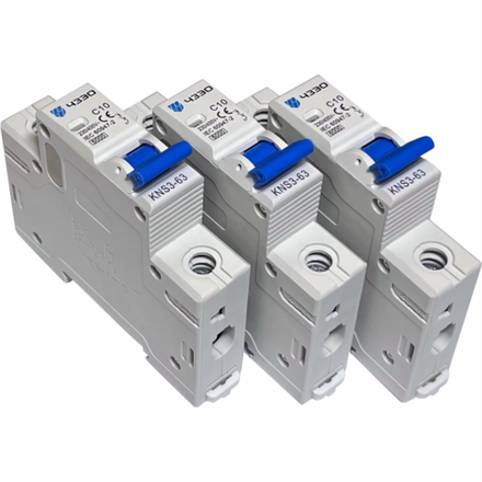 Модульный автоматический выключатель KNS3-63-AC-1P-C10